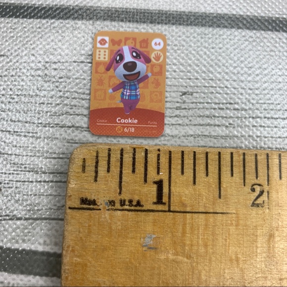 Animal Crossing Amiibo Cookie Mini NFC Card. Scan in Villager ACNH Switch - Picture 4 of 5